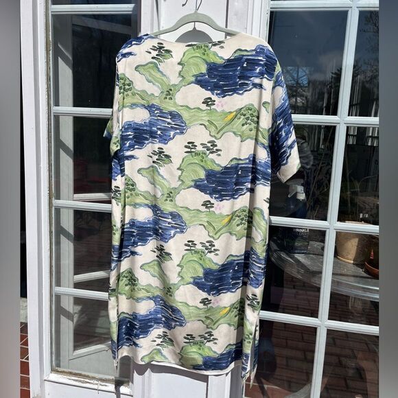 WHiT Esme Landscape Print Silk Dress NWT - Picture 13 of 16